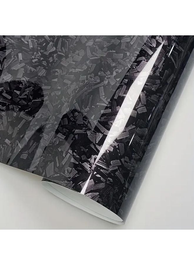 Forged Carbon Fiber Vinyl Coating Tape Silvery Color 50cm x 200cm - Image 3